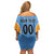 Custom Anguilla Football Family Matching Off Shoulder Short Dress and Hawaiian Shirt Come On Soccer Dolphins