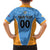 Custom Anguilla Football Family Matching Short Sleeve Bodycon Dress and Hawaiian Shirt Come On Soccer Dolphins