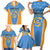 Custom Anguilla Football Family Matching Short Sleeve Bodycon Dress and Hawaiian Shirt Come On Soccer Dolphins