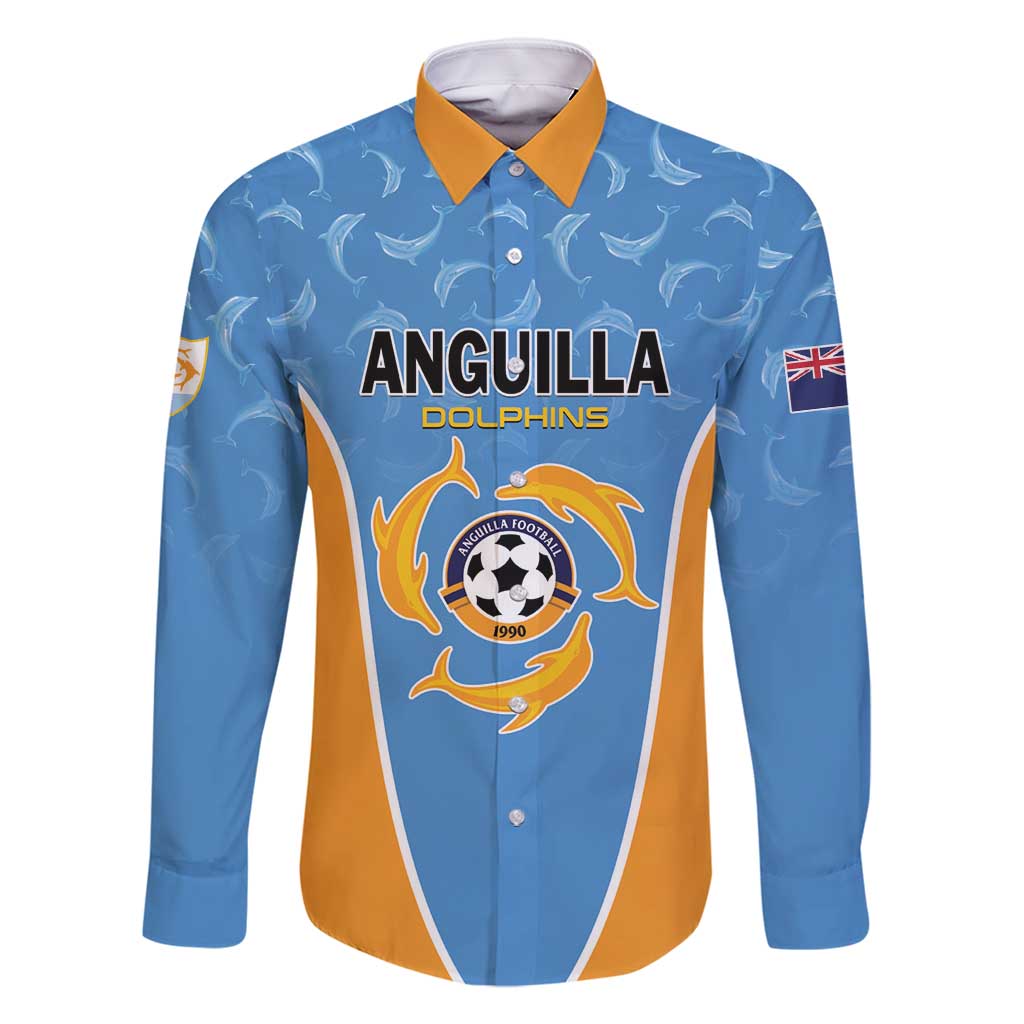 Custom Anguilla Football Family Matching Tank Maxi Dress and Hawaiian Shirt Come On Soccer Dolphins