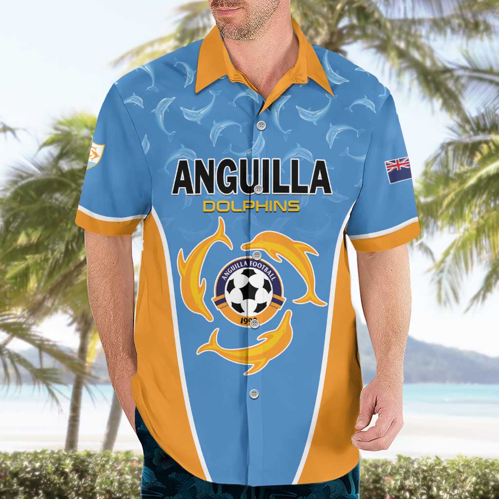 Custom Anguilla Football Hawaiian Shirt Come On Soccer Dolphins