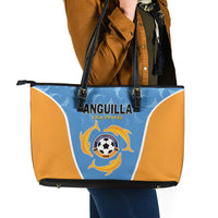 Anguilla Football Leather Tote Bag Come On Soccer Dolphins