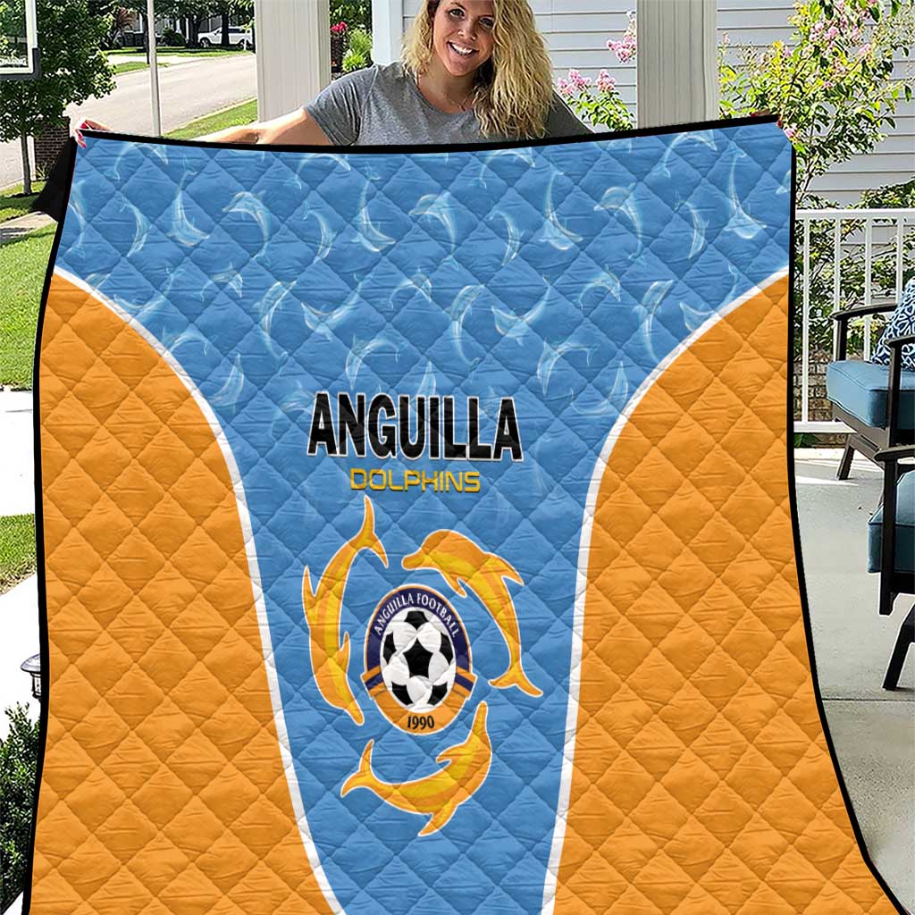 Anguilla Football Quilt Come On Soccer Dolphins