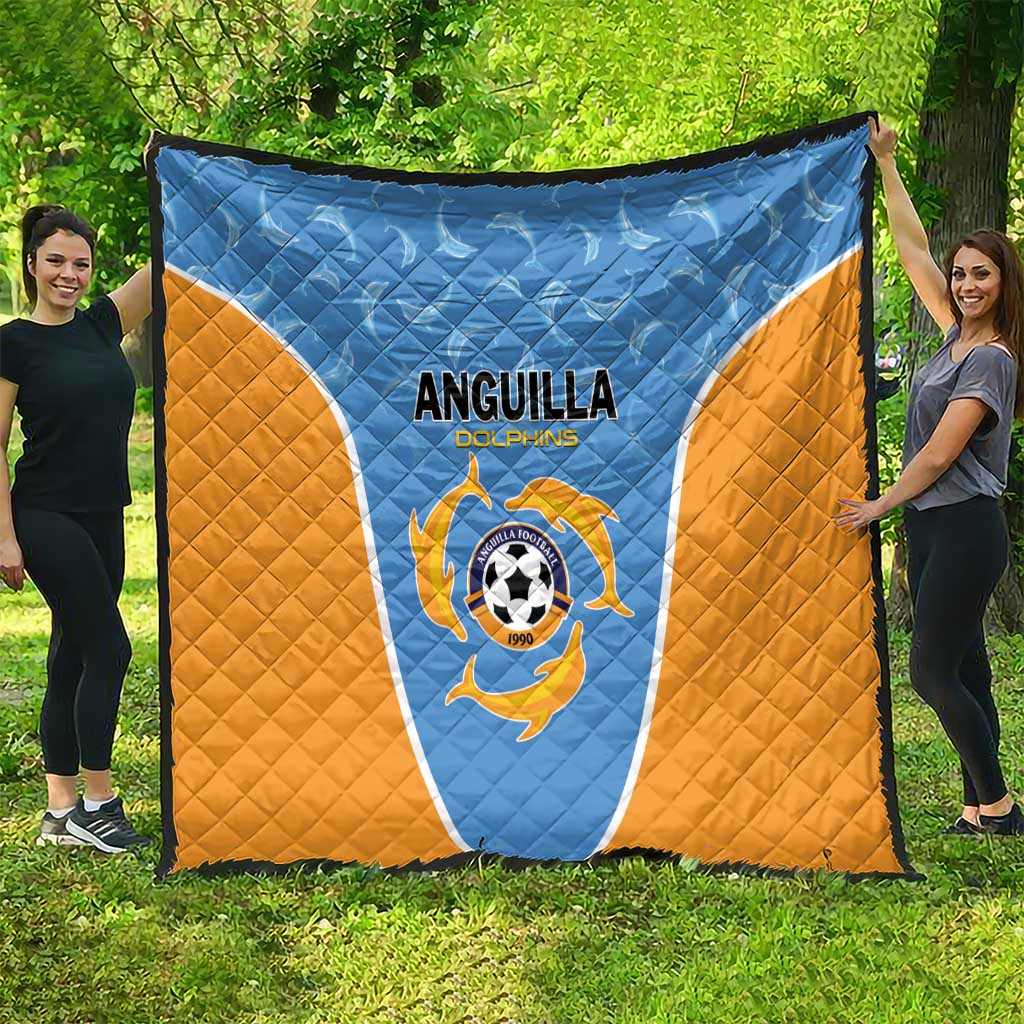 Anguilla Football Quilt Come On Soccer Dolphins