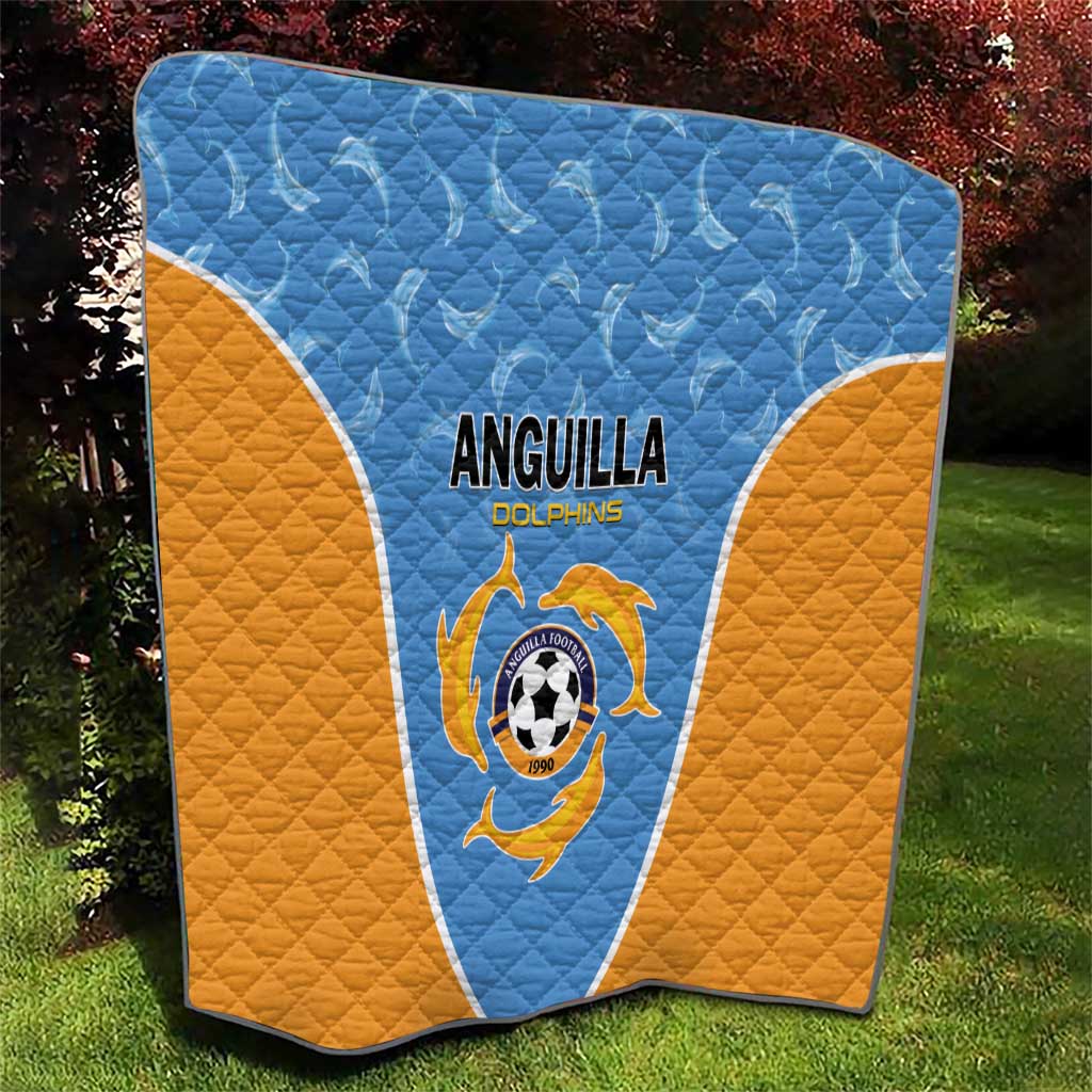 Anguilla Football Quilt Come On Soccer Dolphins
