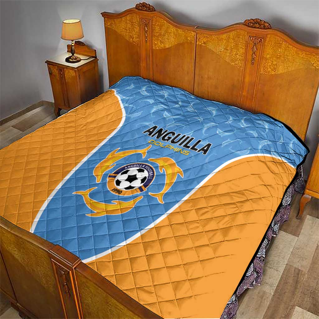 Anguilla Football Quilt Come On Soccer Dolphins