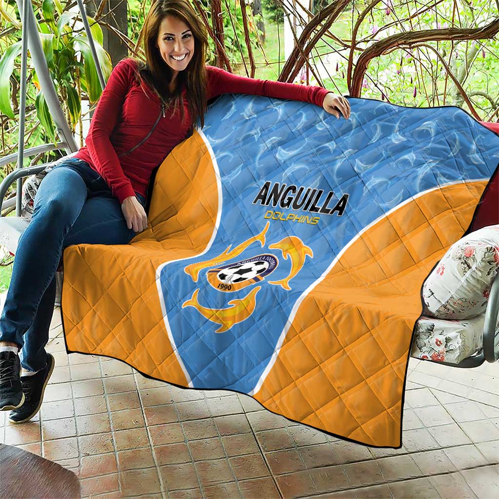 Anguilla Football Quilt Come On Soccer Dolphins