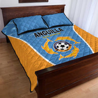 Anguilla Football Quilt Bed Set Come On Soccer Dolphins