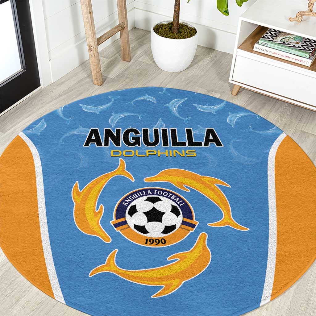 Anguilla Football Round Carpet Come On Soccer Dolphins