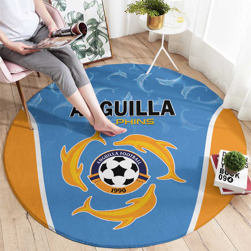 Anguilla Football Round Carpet Come On Soccer Dolphins