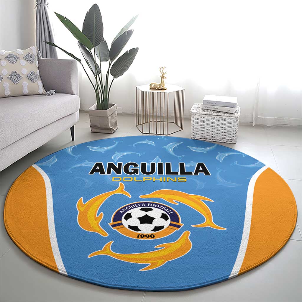 Anguilla Football Round Carpet Come On Soccer Dolphins
