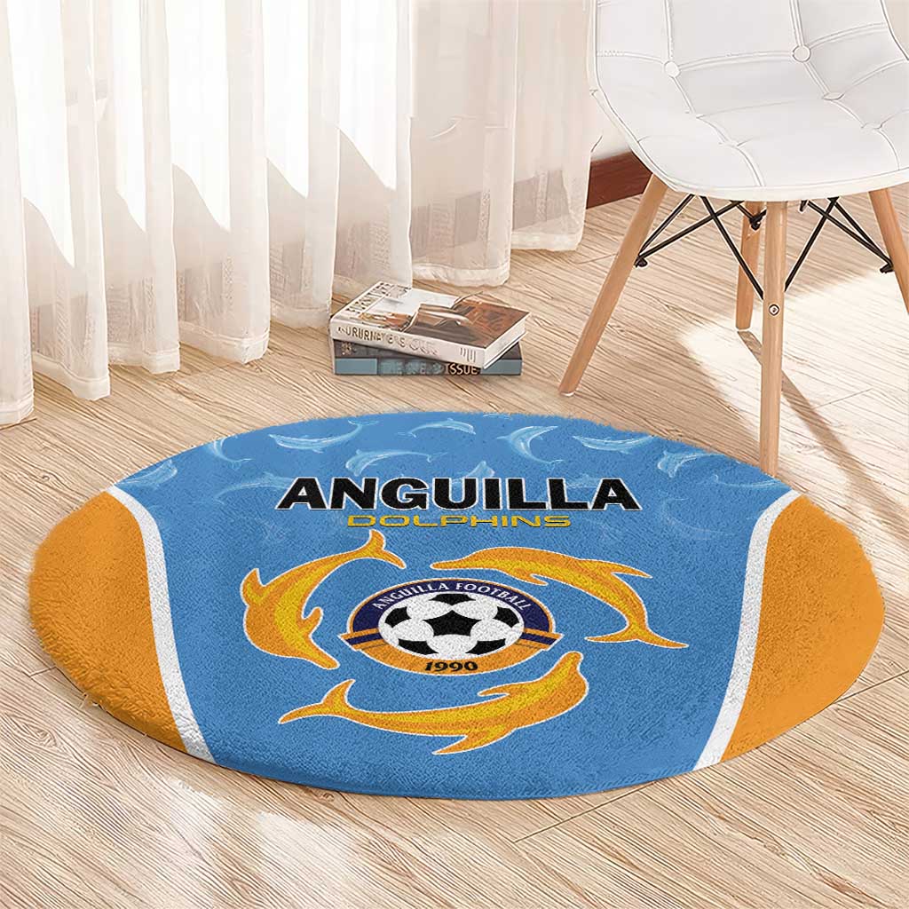 Anguilla Football Round Carpet Come On Soccer Dolphins