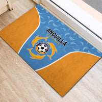 Anguilla Football Rubber Doormat Come On Soccer Dolphins