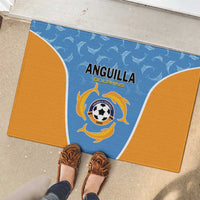 Anguilla Football Rubber Doormat Come On Soccer Dolphins