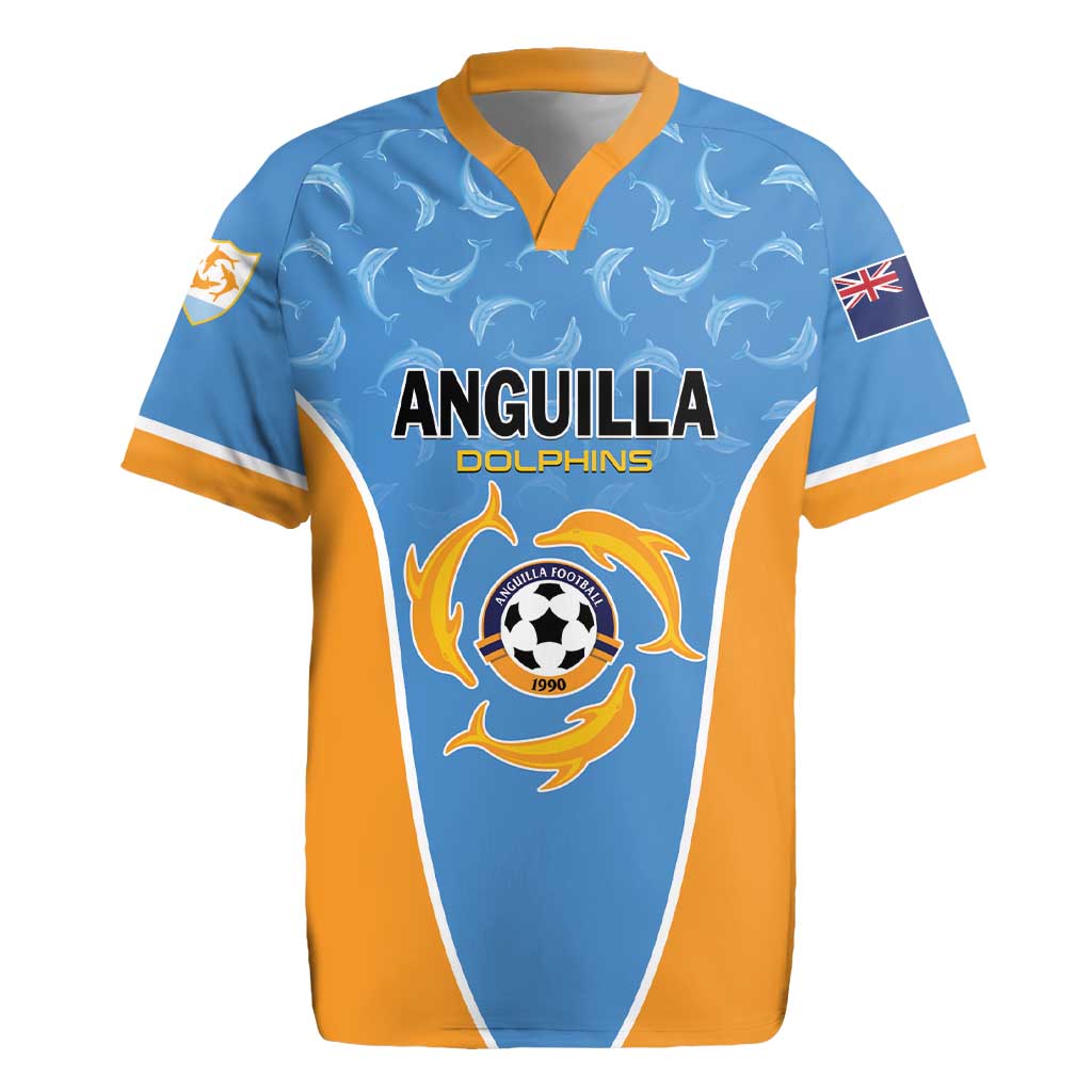 Custom Anguilla Football Rugby Jersey Come On Soccer Dolphins