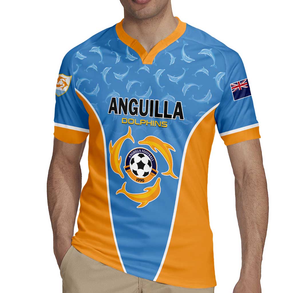Custom Anguilla Football Rugby Jersey Come On Soccer Dolphins