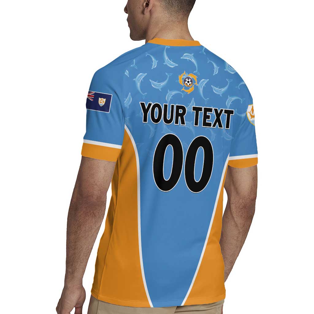 Custom Anguilla Football Rugby Jersey Come On Soccer Dolphins