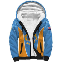 Custom Anguilla Football Sherpa Hoodie Come On Soccer Dolphins