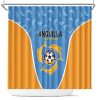 Anguilla Football Shower Curtain Come On Soccer Dolphins