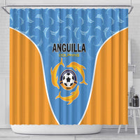 Anguilla Football Shower Curtain Come On Soccer Dolphins
