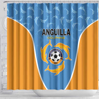 Anguilla Football Shower Curtain Come On Soccer Dolphins