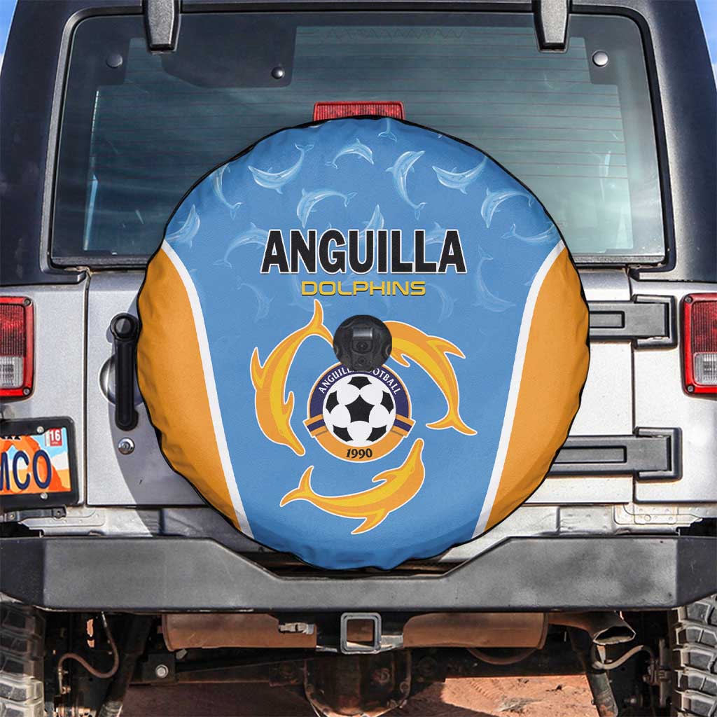 Anguilla Football Spare Tire Cover Come On Soccer Dolphins