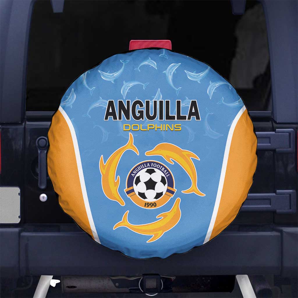 Anguilla Football Spare Tire Cover Come On Soccer Dolphins