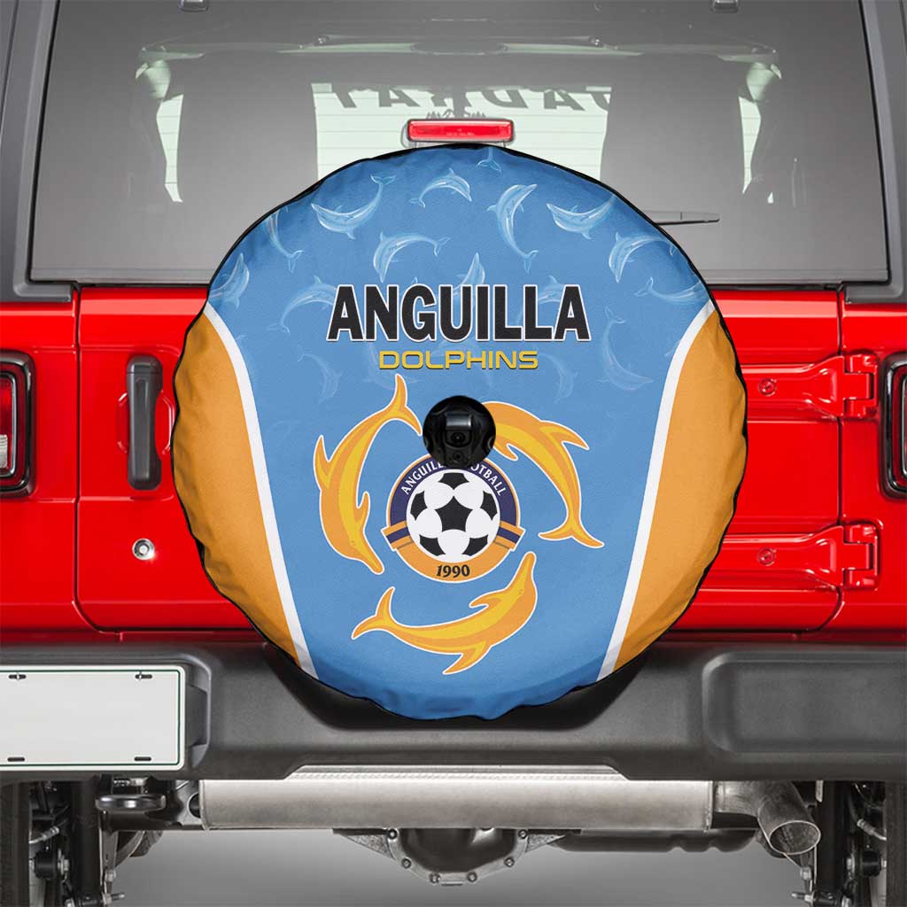 Anguilla Football Spare Tire Cover Come On Soccer Dolphins