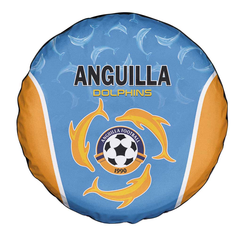 Anguilla Football Spare Tire Cover Come On Soccer Dolphins