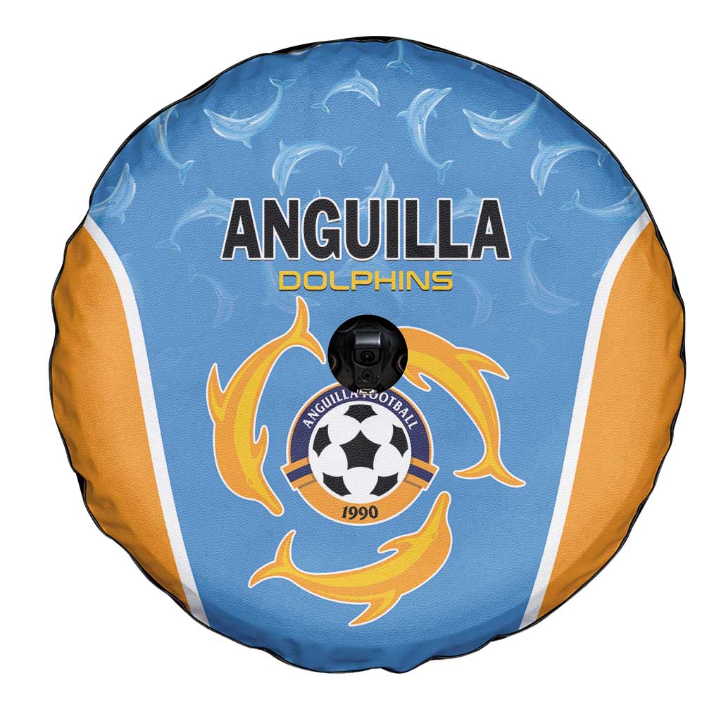 Anguilla Football Spare Tire Cover Come On Soccer Dolphins