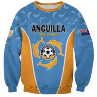 Custom Anguilla Football Sweatshirt Come On Soccer Dolphins