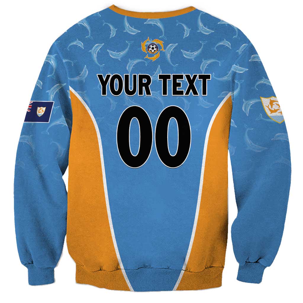 Custom Anguilla Football Sweatshirt Come On Soccer Dolphins