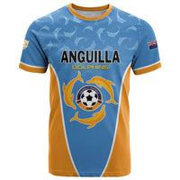 Custom Anguilla Football T Shirt Come On Soccer Dolphins