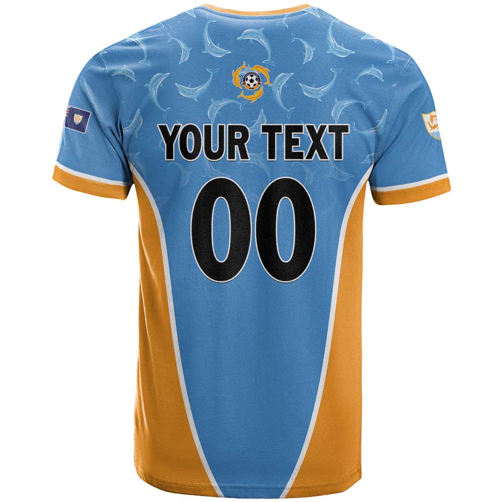 Custom Anguilla Football T Shirt Come On Soccer Dolphins
