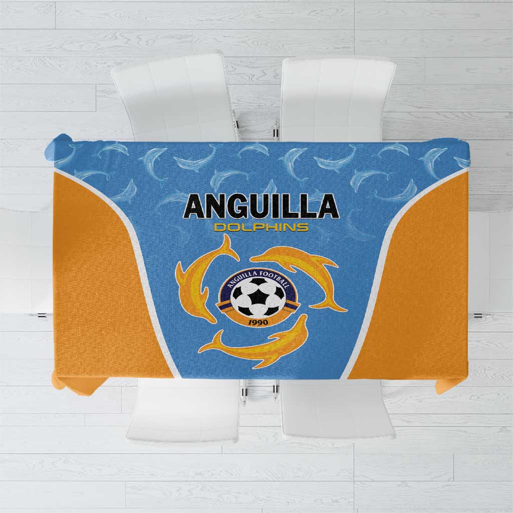 Anguilla Football Tablecloth Come On Soccer Dolphins