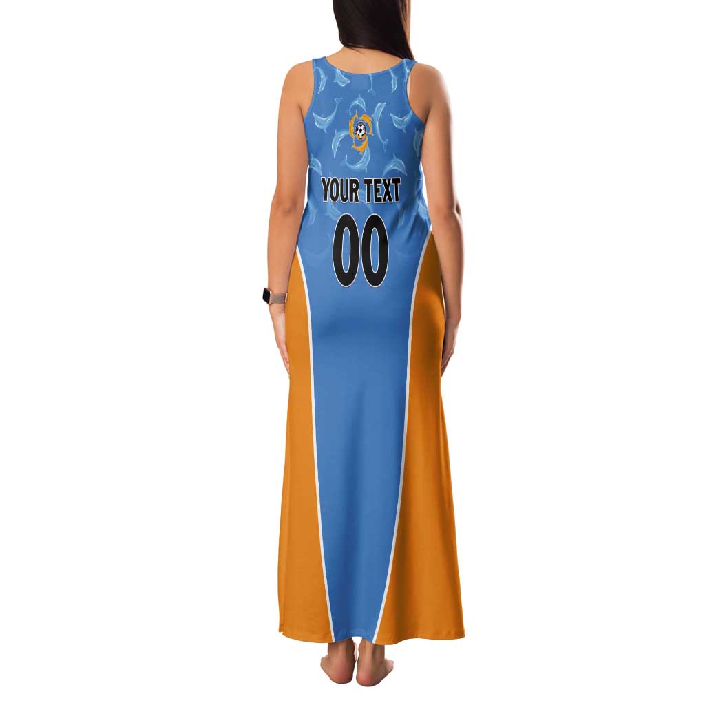 Custom Anguilla Football Tank Maxi Dress Come On Soccer Dolphins