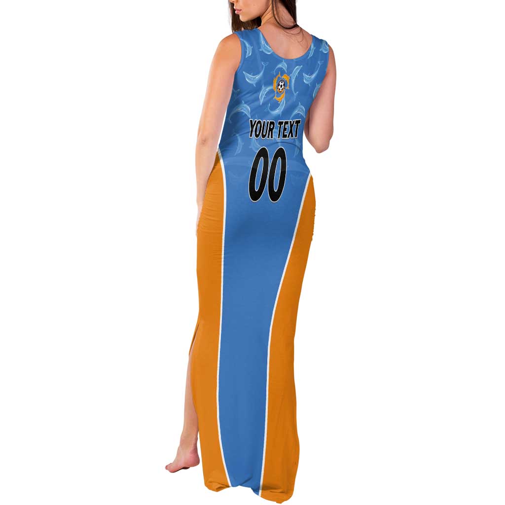 Custom Anguilla Football Tank Maxi Dress Come On Soccer Dolphins