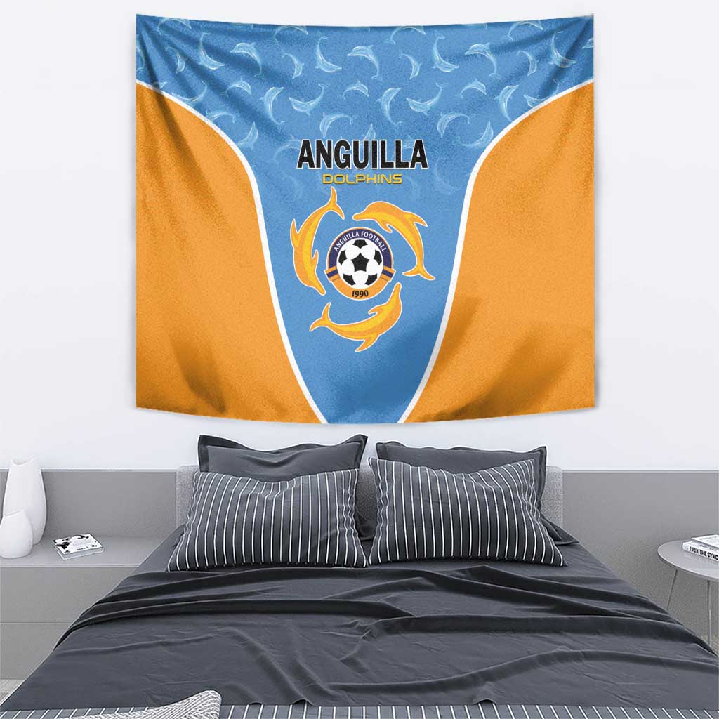Anguilla Football Tapestry Come On Soccer Dolphins