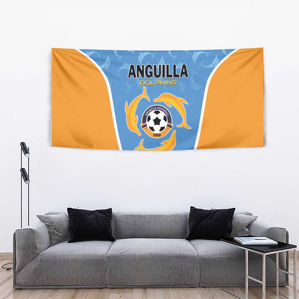 Anguilla Football Tapestry Come On Soccer Dolphins