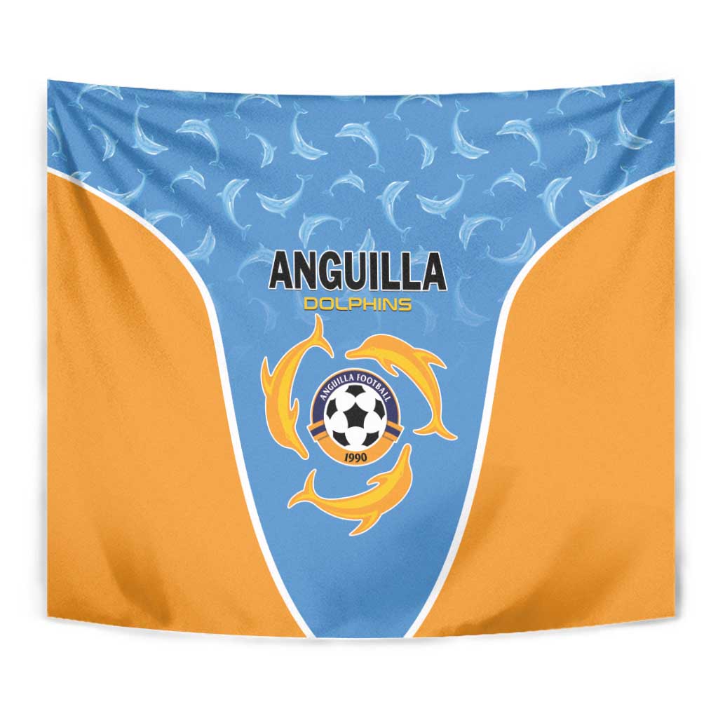 Anguilla Football Tapestry Come On Soccer Dolphins