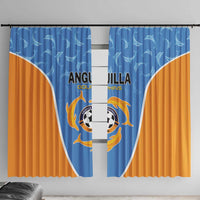 Anguilla Football Window Curtain Come On Soccer Dolphins