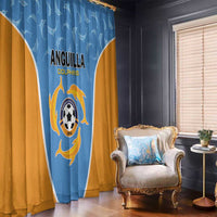 Anguilla Football Window Curtain Come On Soccer Dolphins