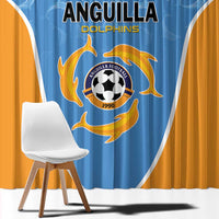 Anguilla Football Window Curtain Come On Soccer Dolphins