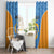 Anguilla Football Window Curtain Come On Soccer Dolphins