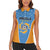 Custom Anguilla Football Women Sleeveless Polo Shirt Come On Soccer Dolphins