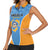 Custom Anguilla Football Women Sleeveless Polo Shirt Come On Soccer Dolphins