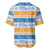 Anguilla Dolphins Pattern Baseball Jersey Orange And Blue