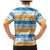 Anguilla Dolphins Pattern Family Matching Mermaid Dress and Hawaiian Shirt Orange And Blue