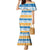 Anguilla Dolphins Pattern Family Matching Mermaid Dress and Hawaiian Shirt Orange And Blue