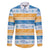 Anguilla Dolphins Pattern Family Matching Off The Shoulder Long Sleeve Dress and Hawaiian Shirt Orange And Blue